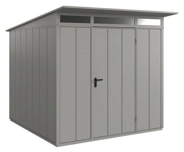 EcoStar Spremište Elegant-P Tip 2 (Vanjska širina uklj. krovni prevjes: 247,9 cm, Vanjska dubina uklj. krovni prevjes: 283,4 cm, Siva, Jedna vrata)