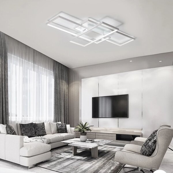 Moderna stropna svjetiljka LED + PILOT WHITE APP660