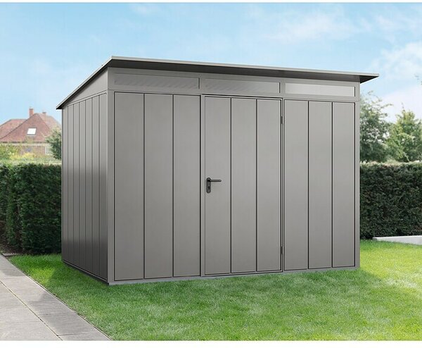 EcoStar Spremište Elegant-P Tip 3 (Vanjska dimenzija uklj. krovni prevjes (Š x D): 312,7 x 283,4 cm, Siva, Jedna vrata)