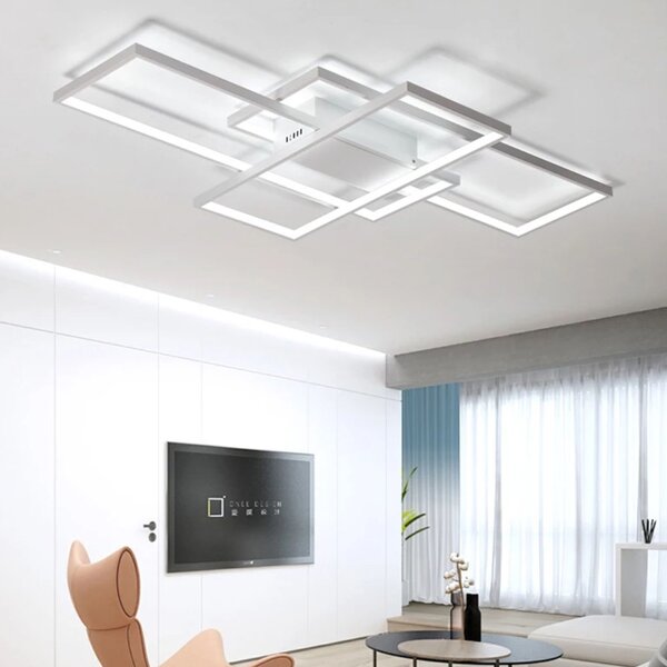 Moderna stropna svjetiljka LED + PILOT WHITE APP660