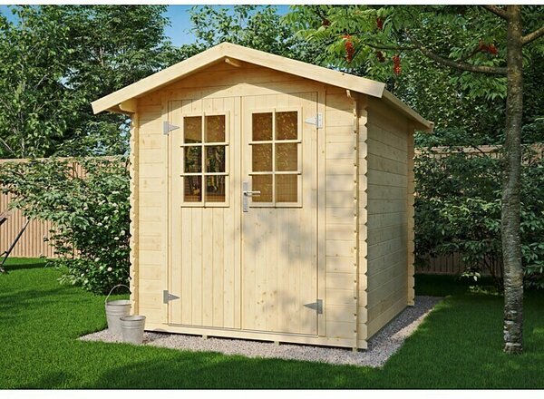Kiehnholz Vrtna kućica Mikka (Vanjska dimenzija uklj. krovni prevjes (Š x D): 228 x 233 cm, Drvo, Dvostrešni krov)