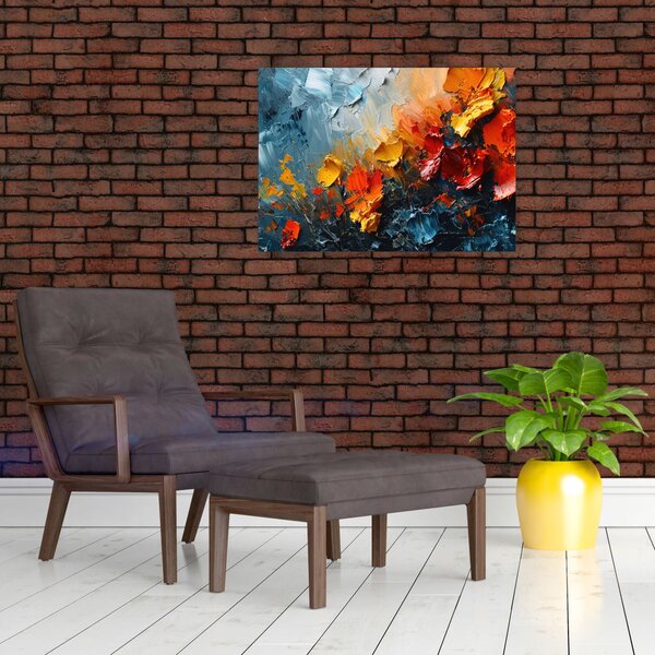 Slika - Apstraktna slika cvijeća III. (70x50 cm)