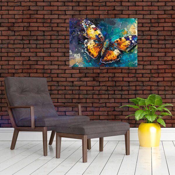 Slika - Leptir, ulje na platnu (70x50 cm)