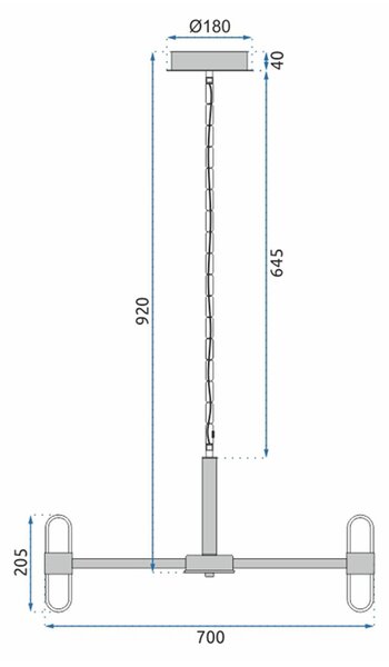 LED stropna svjetiljka Moderna App770-6c