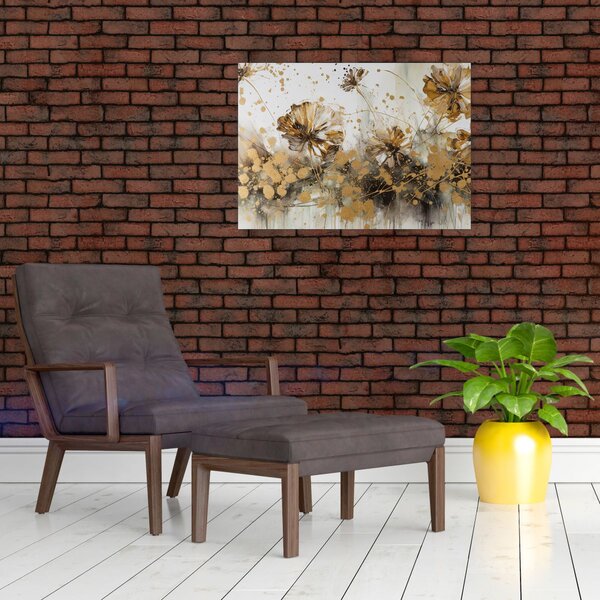 Slika - Apstraktna cvjetna slika (70x50 cm)