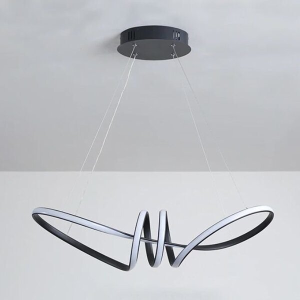 Moderna stropna lampa LED + PILOT APP823-CP BLACK