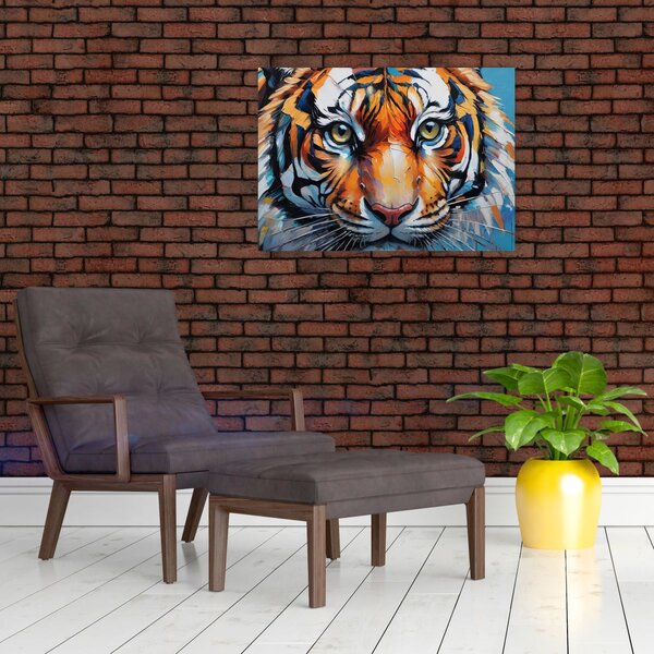 Slika - Pogled na tigra, slika (70x50 cm)
