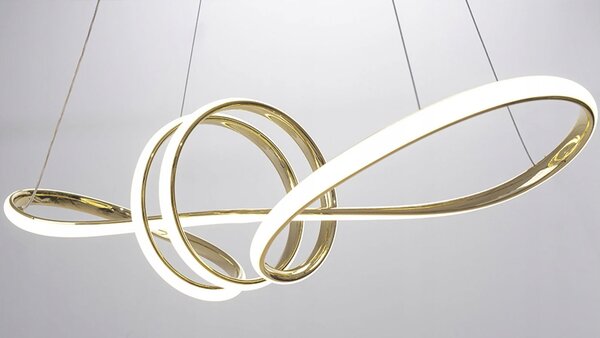 Moderna stropna svjetiljka LED + PILOT APP824-CP Gold