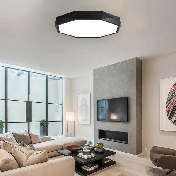 Plafon Diamond APP863-C Crna lampa 50 cm