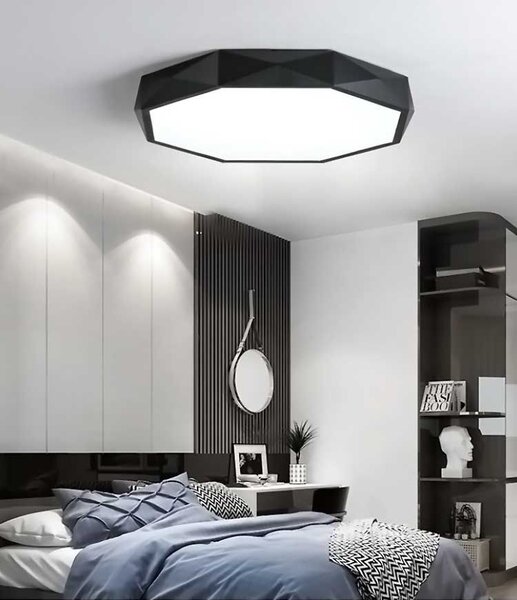 Plafon Diamond APP863-C Crna lampa 50 cm