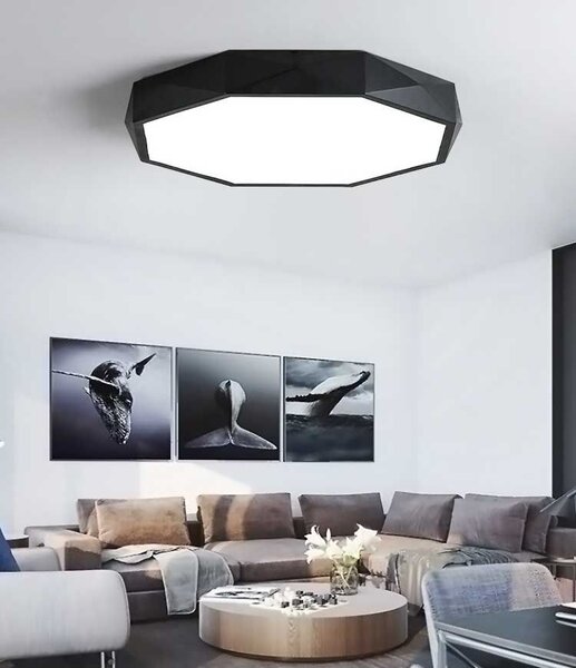 Plafon Diamond APP863-C Crna lampa 50 cm