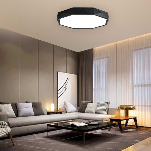 Plafon Diamond APP863-C Crna lampa 50 cm