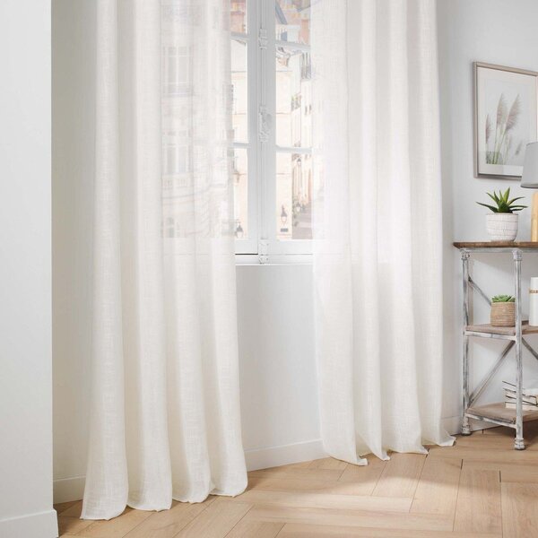 Krem prozirna zavjesa 140x280 cm Haltona – douceur d'intérieur