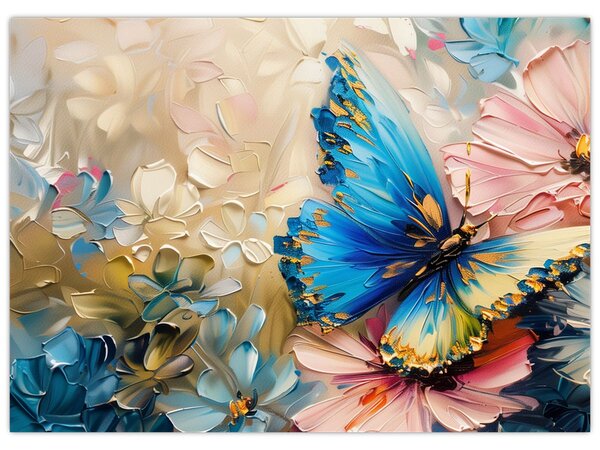 Slika - Slikanje cvijeća i leptira (70x50 cm)