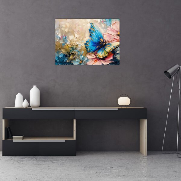 Slika - Slikanje cvijeća i leptira (70x50 cm)