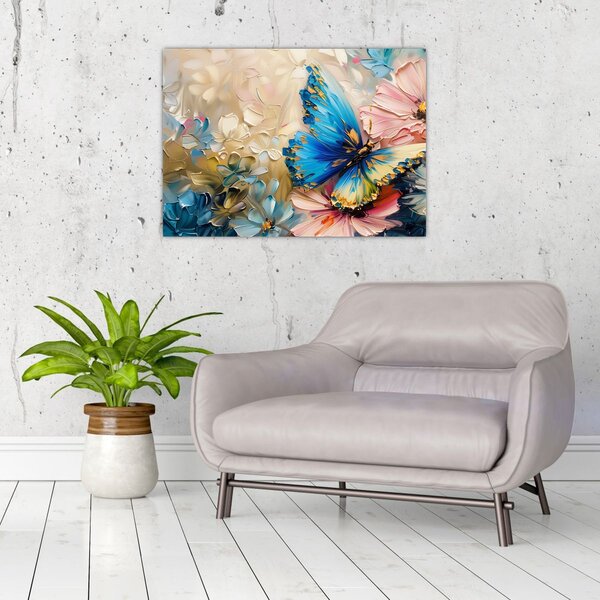 Slika - Slikanje cvijeća i leptira (70x50 cm)