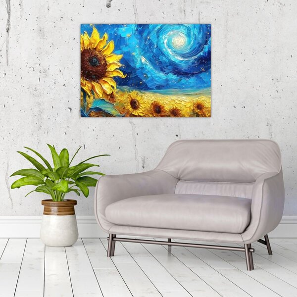 Slika - Slikanje suncokreta (70x50 cm)