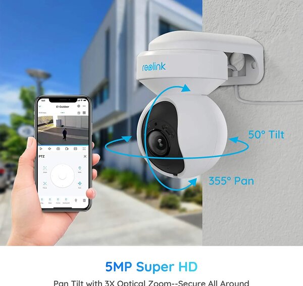 Reolink E540 (E1 Outdoor) - rotirajuća WiFi kamera s reflektorom