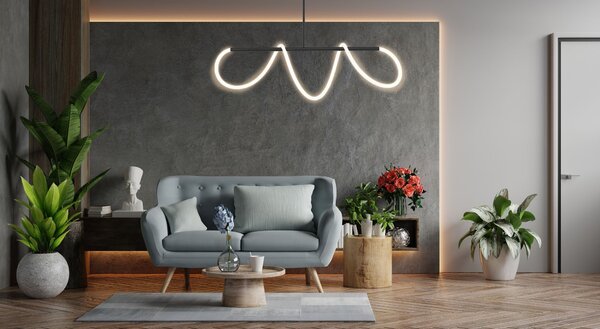 LED stropna svjetiljka App856-CP Long Black