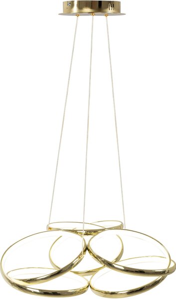 Moderna LED stropna svjetiljka + pilot App794-CP ravno zlato