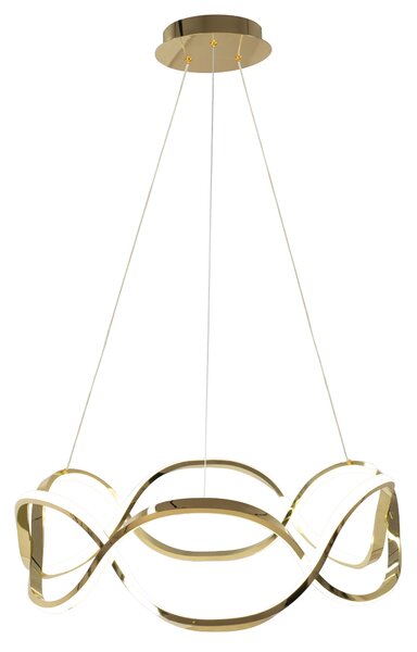 Moderna LED stropna svjetiljka + pilot App800-CP Twist zlato
