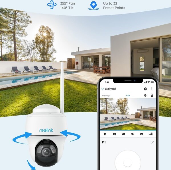 Reolink B430 (Argus PT) - bežična rotirajuća WiFi kamera s reflektorom