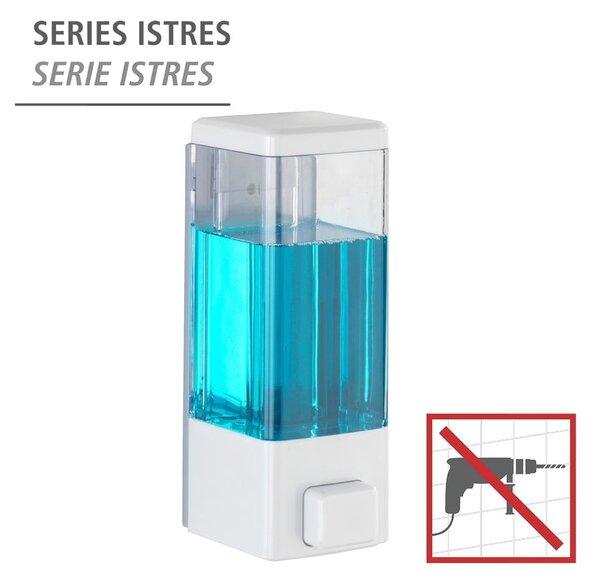 Bijeli plastičan zidni dozator sapuna 320 ml Istres – Wenko