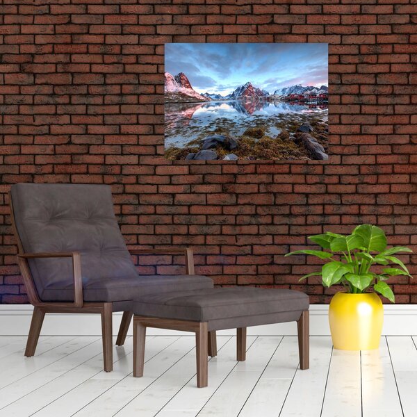 Slika - Izlazak sunca iznad Reine (70x50 cm)