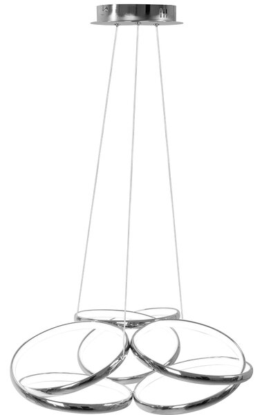 Moderna LED stropna svjetiljka + pilot App795-CP ravni krom