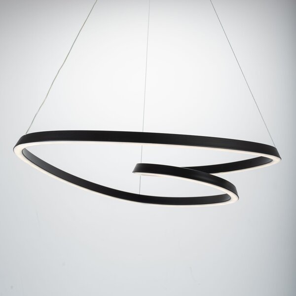 Stropna svjetiljka Hanging Loop LED + Remote APP796-cp crna
