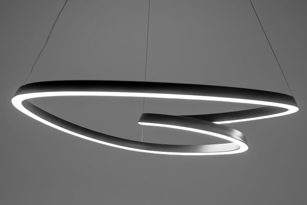 Stropna svjetiljka Hanging Loop LED + Remote APP796-cp crna