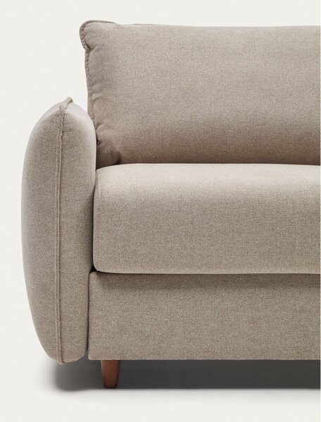 Bež sklopiva sofa 185 cm Carlota – Kave Home