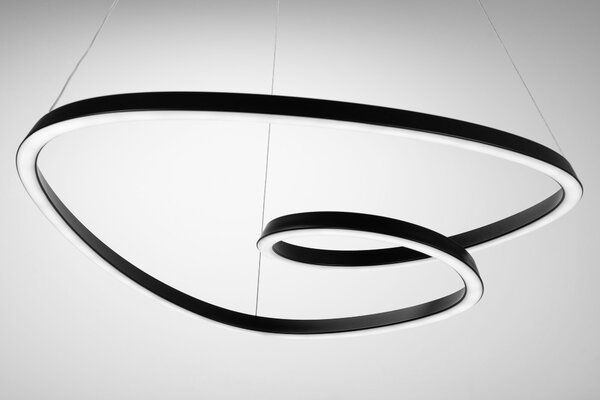 Stropna svjetiljka Hanging Loop LED + Remote APP796-cp crna