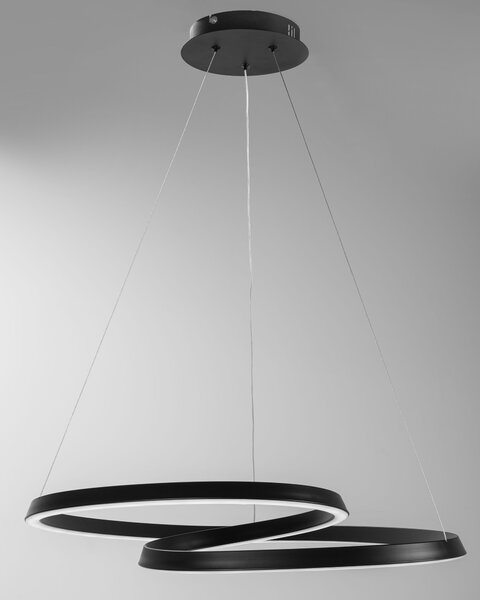 Stropna svjetiljka Hanging Loop LED + Remote APP796-cp crna