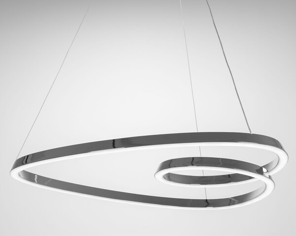 Stropna svjetiljka Hanging Loop LED + Daljinski upravljač APP798-cp Krom