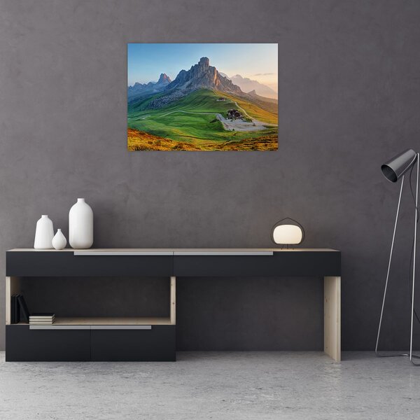 Staklena slika - Dolomiti (70x50 cm)