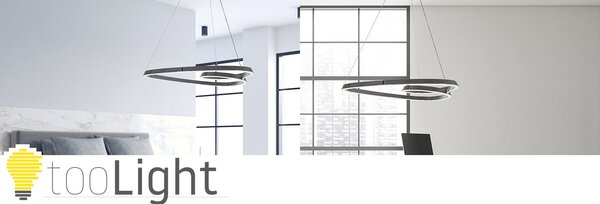 Stropna svjetiljka Hanging Loop LED + Daljinski upravljač APP798-cp Krom