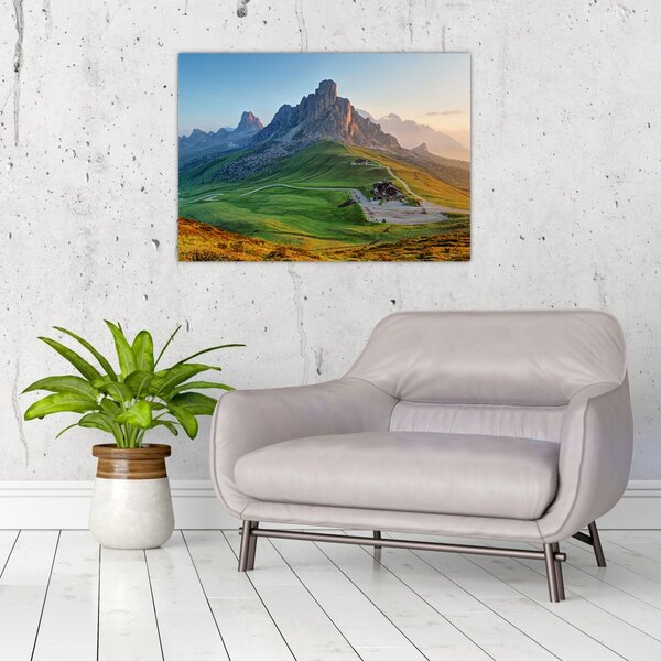 Staklena slika - Dolomiti (70x50 cm)