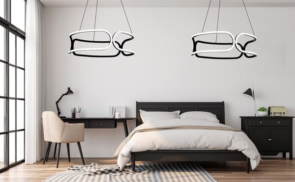 STROPNA SVJETILKA SA DALJINSKIM UPRAVLJAČEM LED PLANE APP790-CP TRIO BLACK