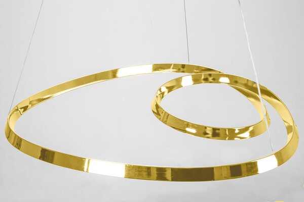 Stropna svjetiljka Hanging Loop LED APP797-cp zlatna + daljinski