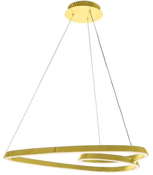 Stropna svjetiljka Hanging Loop LED APP797-cp zlatna + daljinski