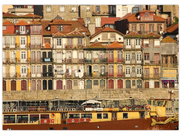 Slika - Obalna četvrt, Portugal (70x50 cm)
