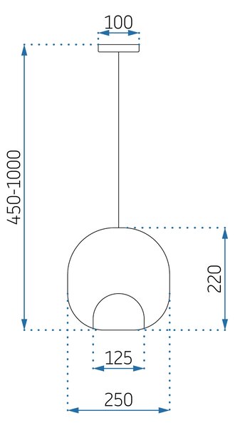 Viseća lampa APP1027-1CP