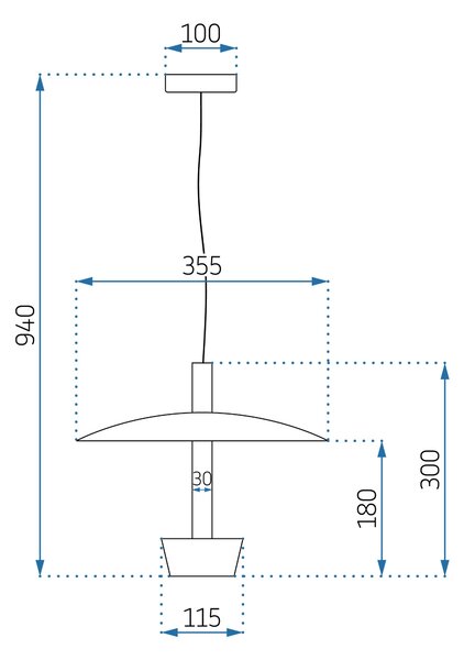 Viseća lampa APP914-1CP