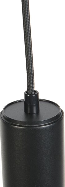 Dizajnerska viseća svjetiljka crna uklj. adapter za šinu 1-fazni - Slimline Tuba Small