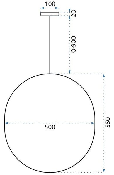 Viseća stropna svjetiljka APP967-1CP crna