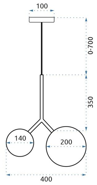 Viseća lampa APP1013-2CP