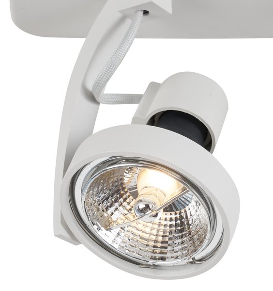 Dizajnerski stropni reflektor bijeli GU10 70mm 2-svjetla podesiv - Vo