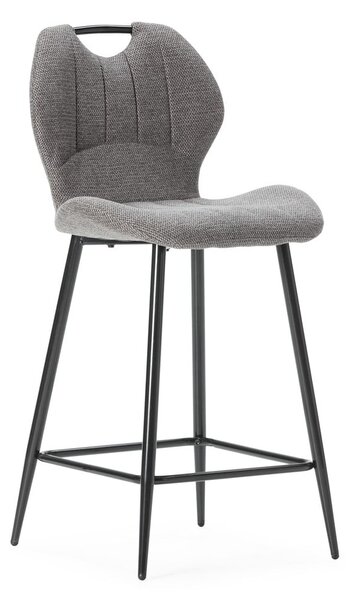 Sive barske stolice u setu 2 kom (visine sjedala 65 cm) Muli – Marckeric