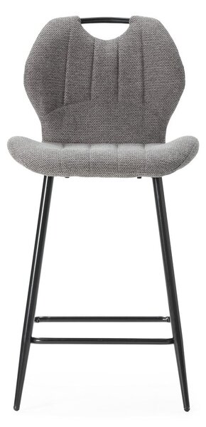 Sive barske stolice u setu 2 kom (visine sjedala 65 cm) Muli – Marckeric